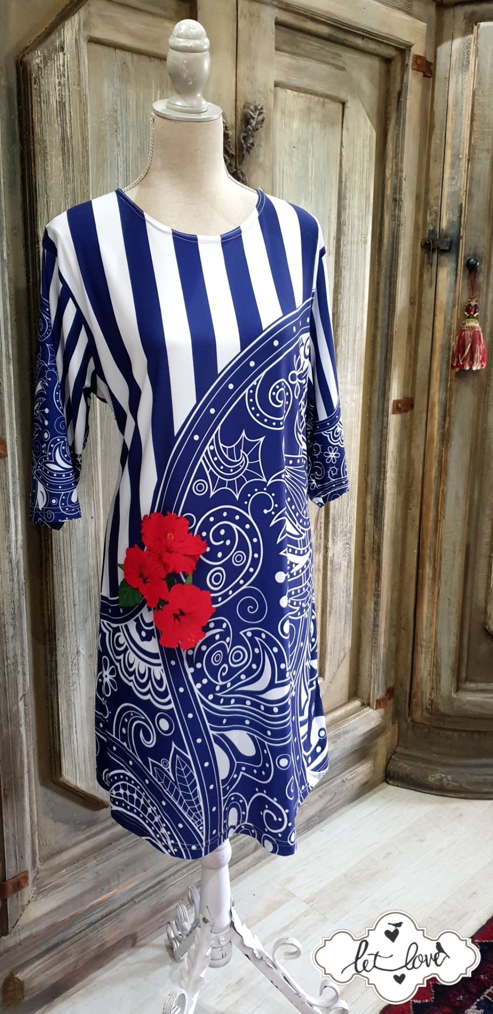 Dress with Sleeves - Let Love Clothing