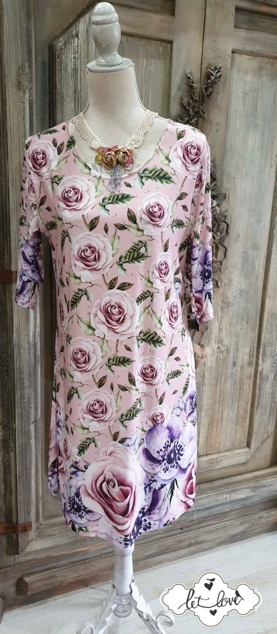 Dress with Sleeves - Let Love Clothing