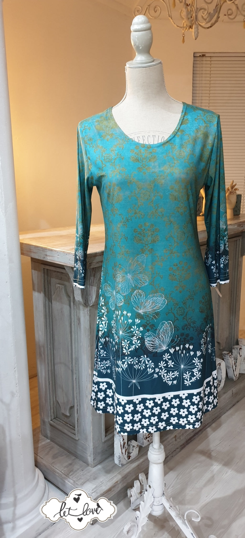 Dress with Sleeves - Let Love Clothing