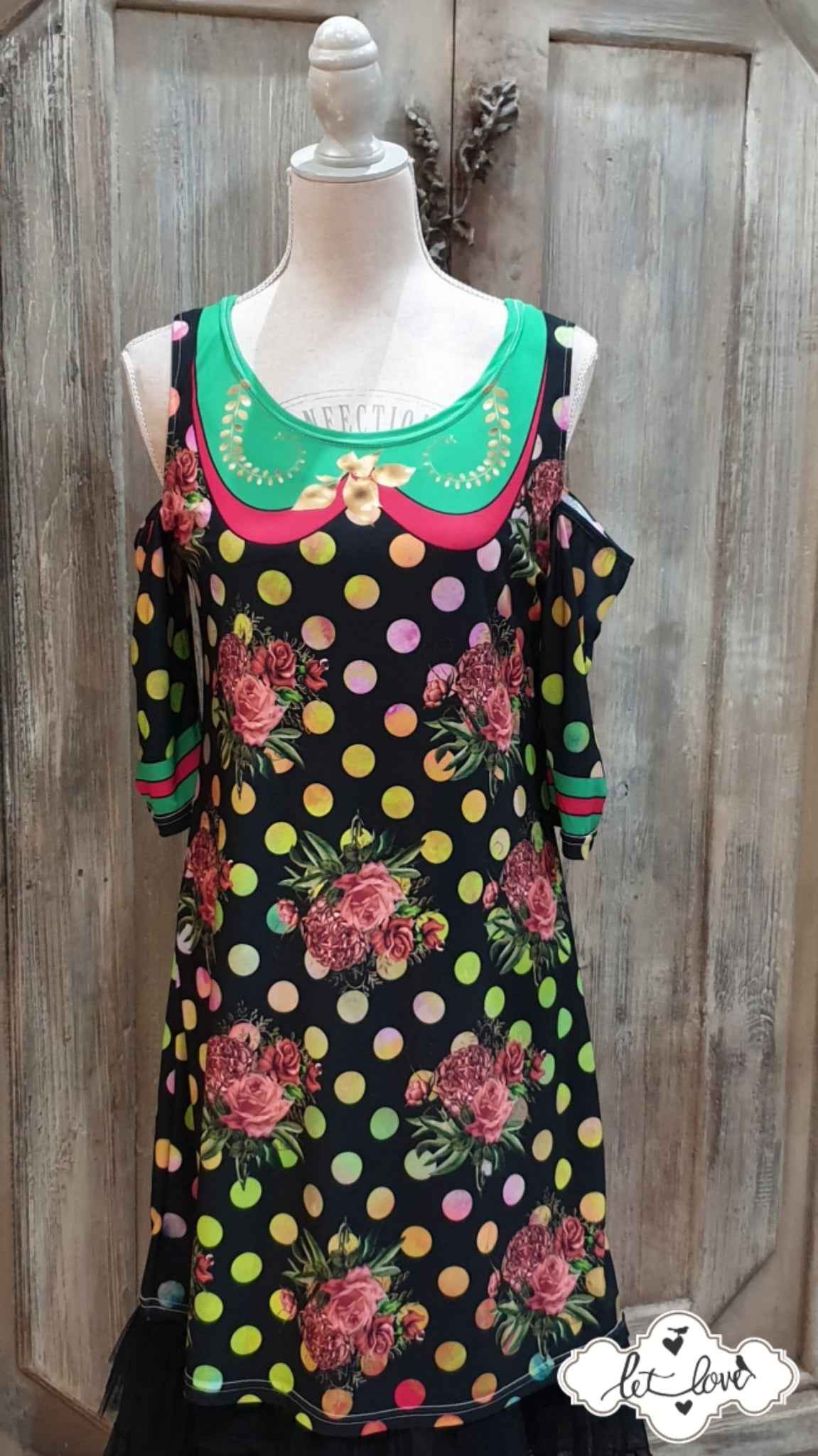 Cold Shoulder Dress - Let Love Clothing