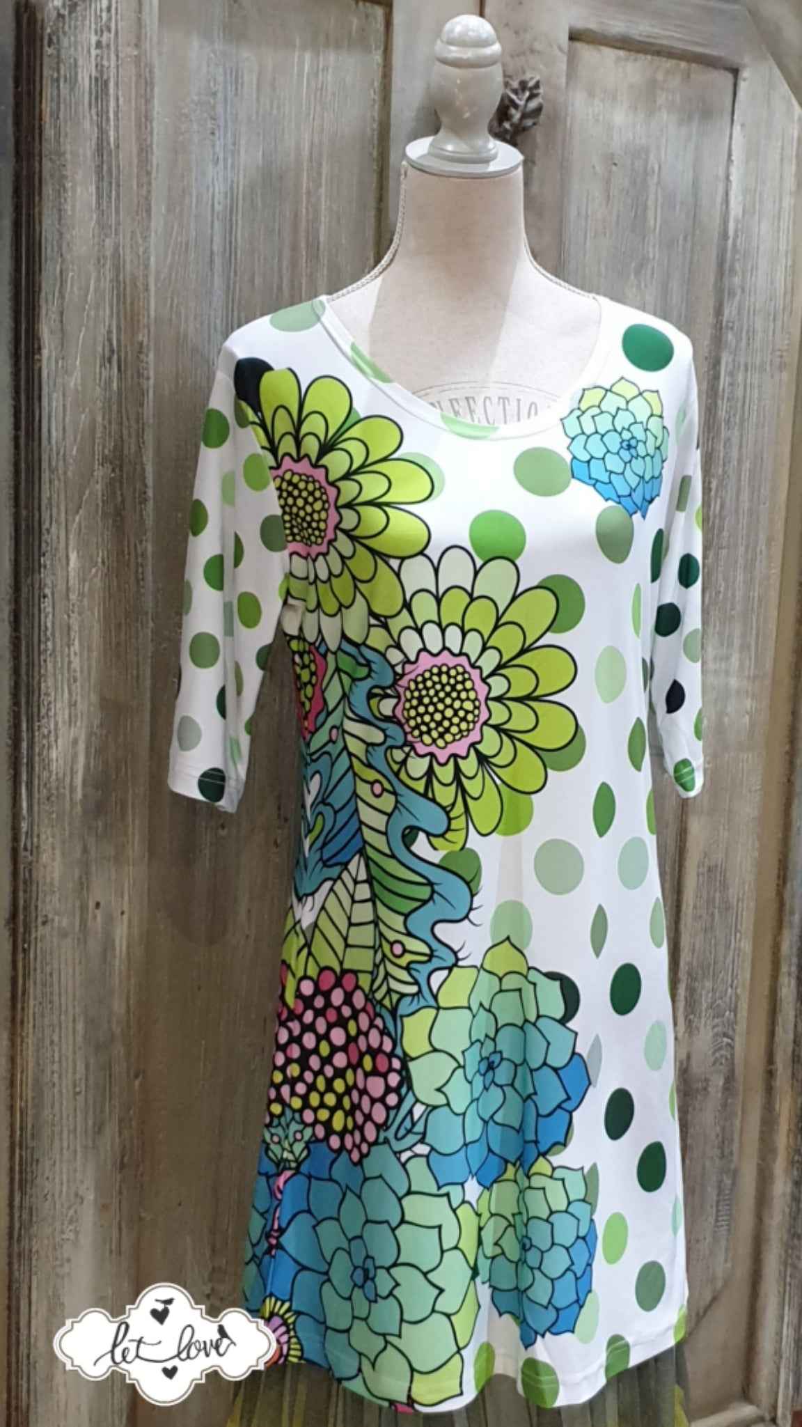 Dress with Sleeves - Let Love Clothing