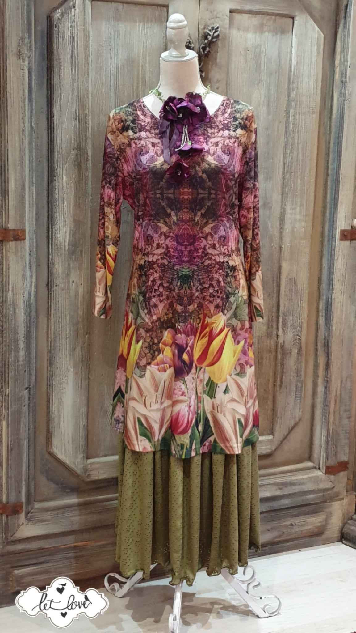 Dress with Sleeves - Let Love Clothing