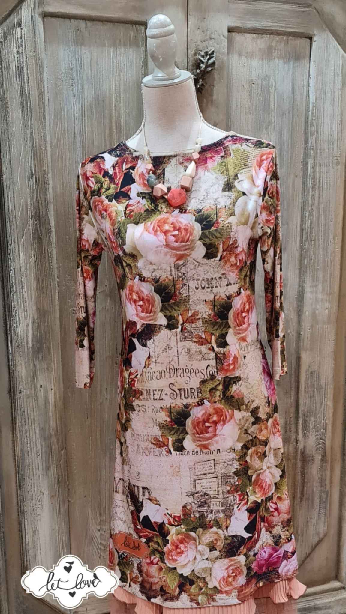Dress with Sleeves - Let Love Clothing