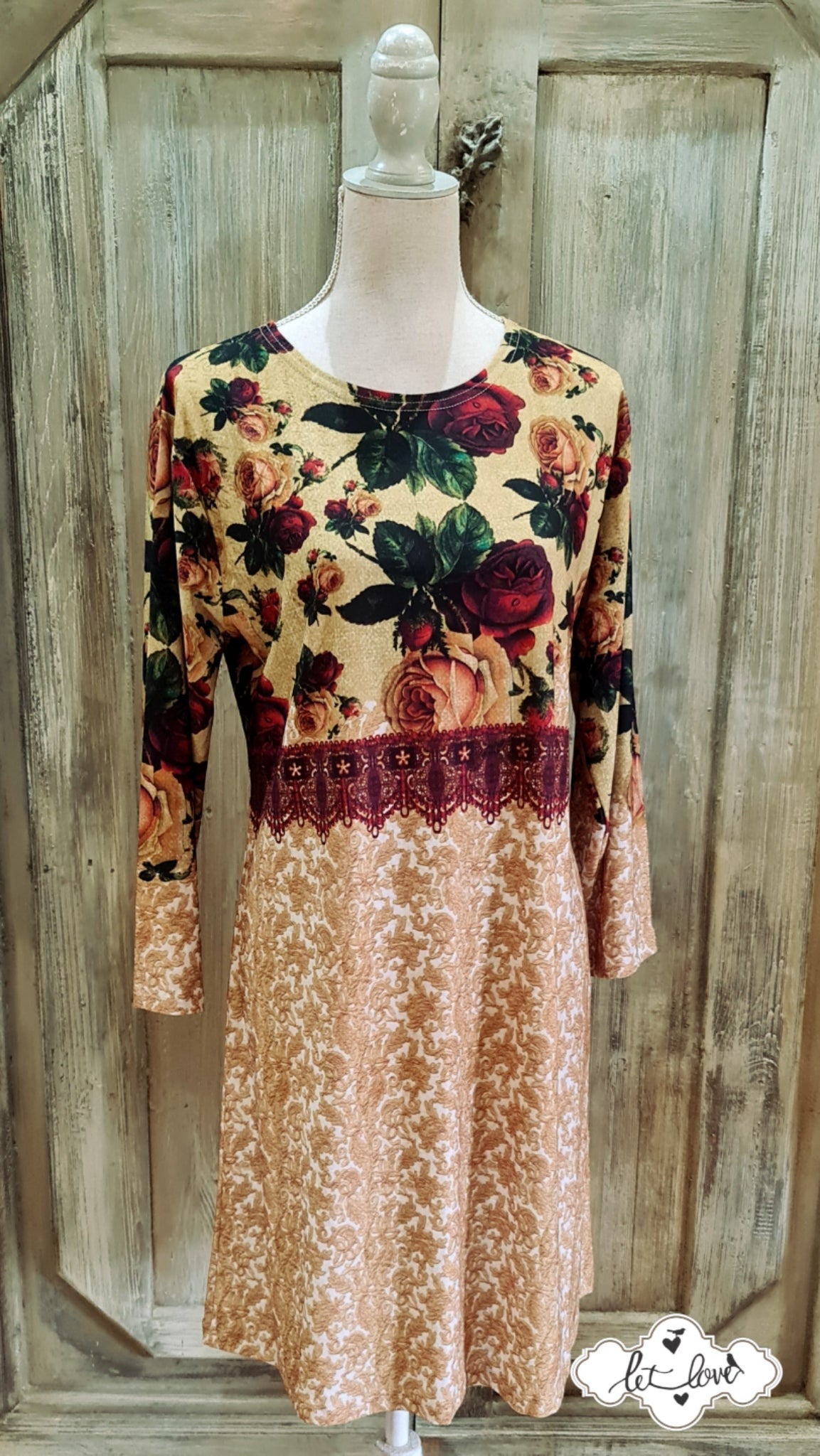 Dress with Sleeves - Let Love Clothing