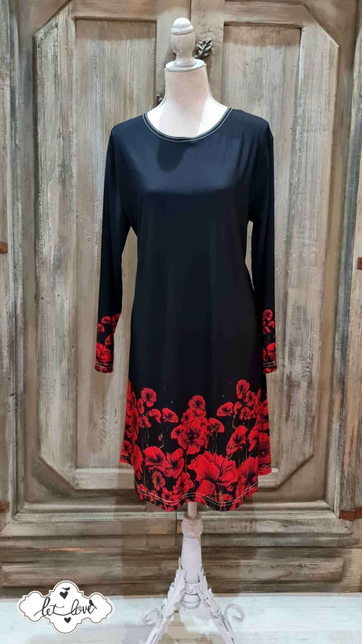 Dress with Sleeves - Let Love Clothing