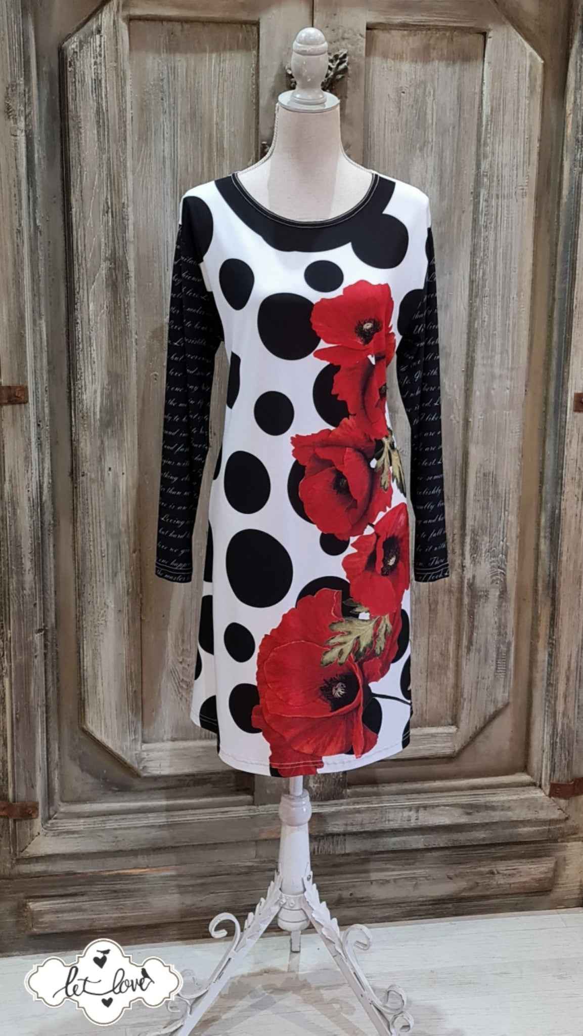 Dress with Sleeves - Let Love Clothing