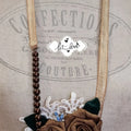 Neckpiece Roses & Large Pearls - Let Love Clothing