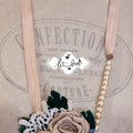 Neckpiece Roses & Large Pearls - Let Love Clothing