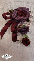Brooch Ribbon Roses - Let Love Clothing