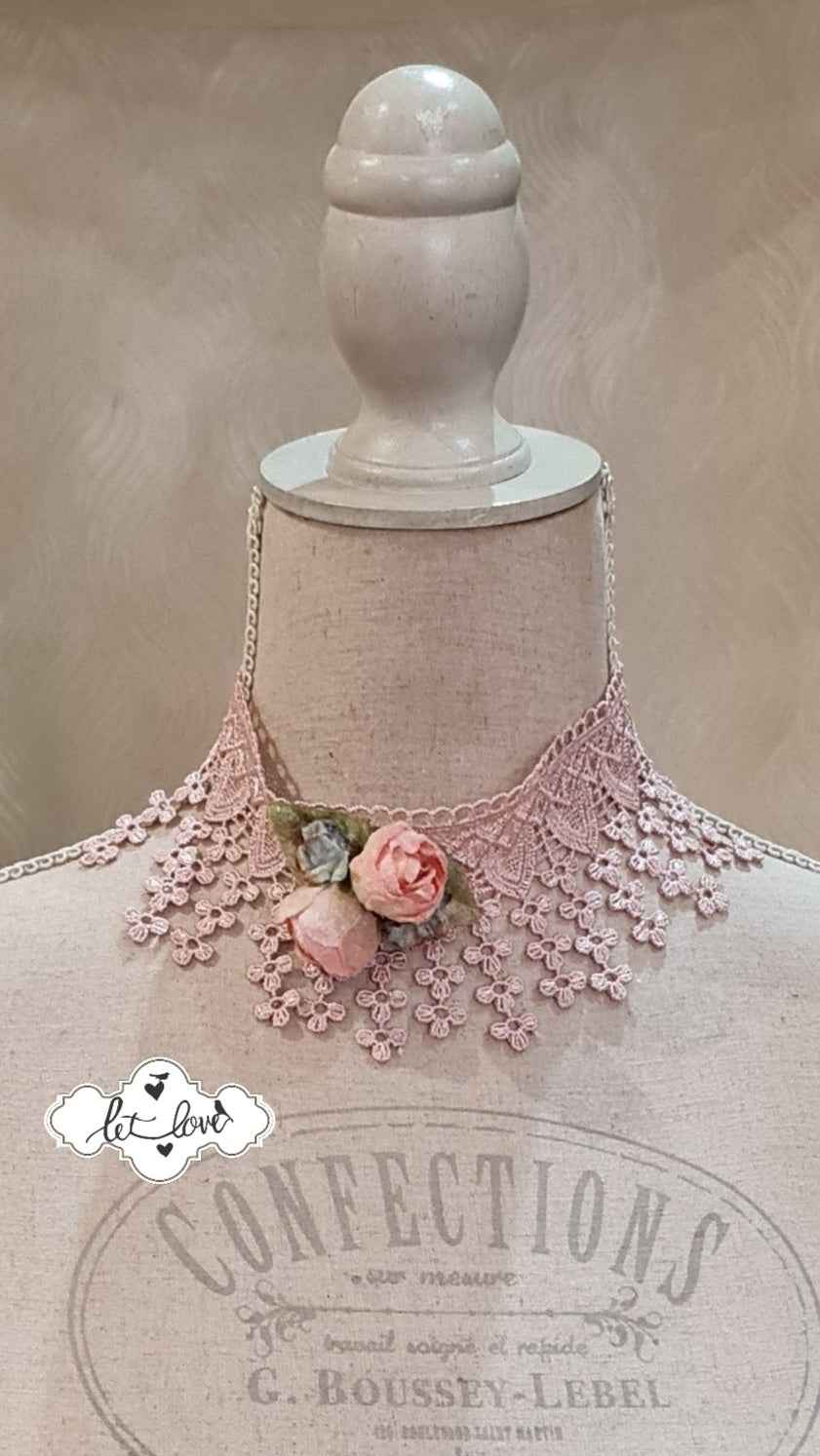 Lace & Rose Choker - Let Love Clothing