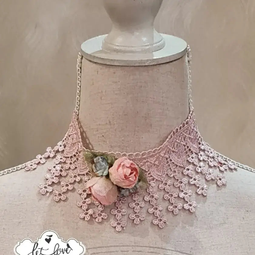 Lace & Rose Choker - Let Love Clothing
