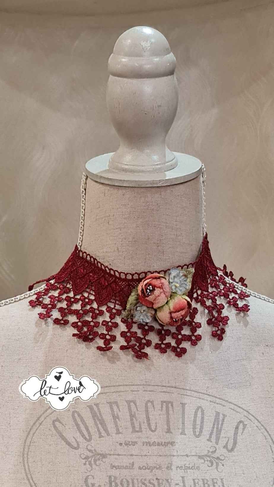 Lace & Rose Choker - Let Love Clothing
