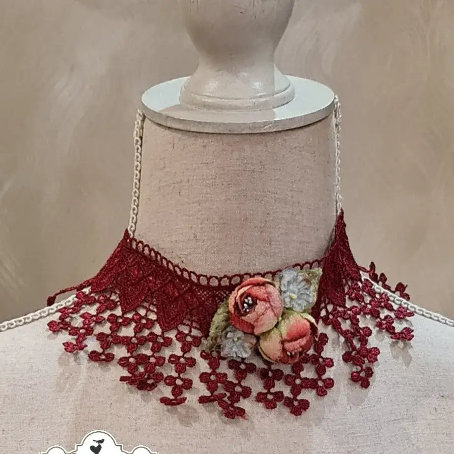 Lace & Rose Choker - Let Love Clothing