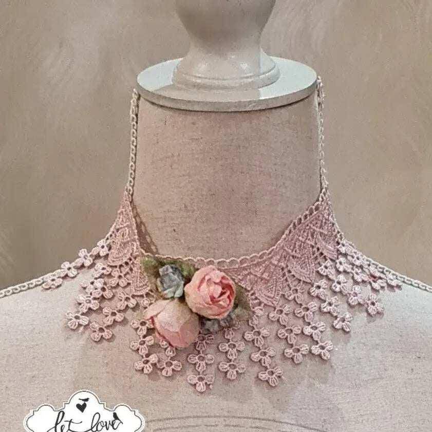 Lace & Rose Choker - Let Love Clothing