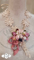 Daisy Lace & Rose Neckpiece/Brooch - Let Love Clothing