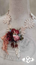 Daisy Lace & Rose Neckpiece/Brooch - Let Love Clothing