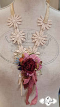 Daisy Lace & Rose Neckpiece/Brooch - Let Love Clothing