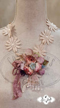 Daisy Lace & Rose Neckpiece/Brooch - Let Love Clothing