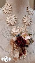 Daisy Lace & Rose Neckpiece/Brooch - Let Love Clothing