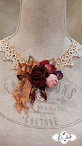 Vintage Lace & Rose Neckpiece/Brooch - Let Love Clothing