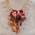 Vintage Lace & Rose Neckpiece/Brooch - Let Love Clothing