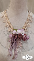 Vintage Lace & Rose Neckpiece/Brooch - Let Love Clothing