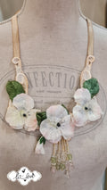 Vintage Lace & Rose Neckpiece - Let Love Clothing