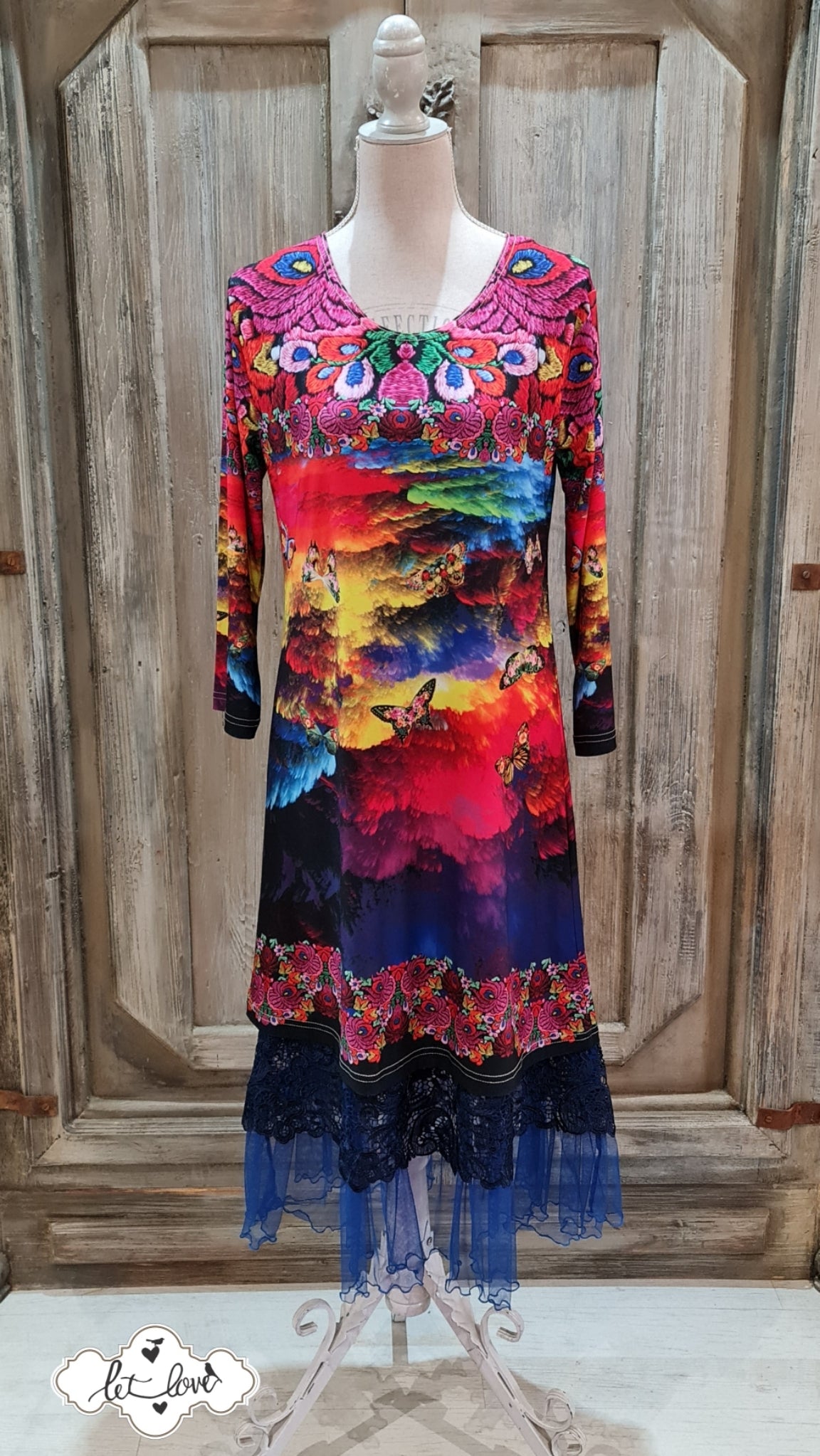 Dress with Sleeves - Let Love Clothing