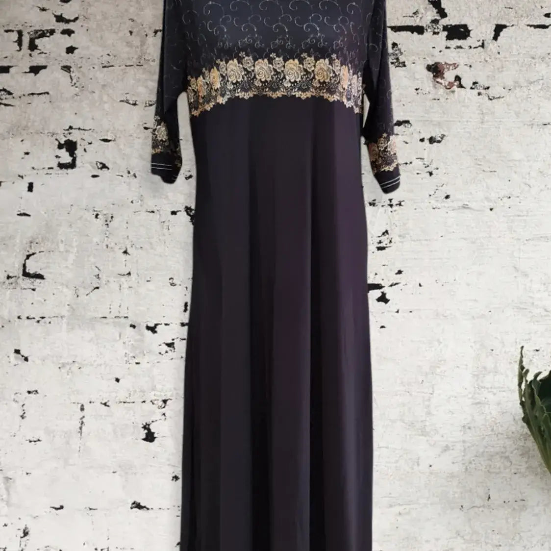 Ankle Length Dress with Sleeves - Let Love Clothing
