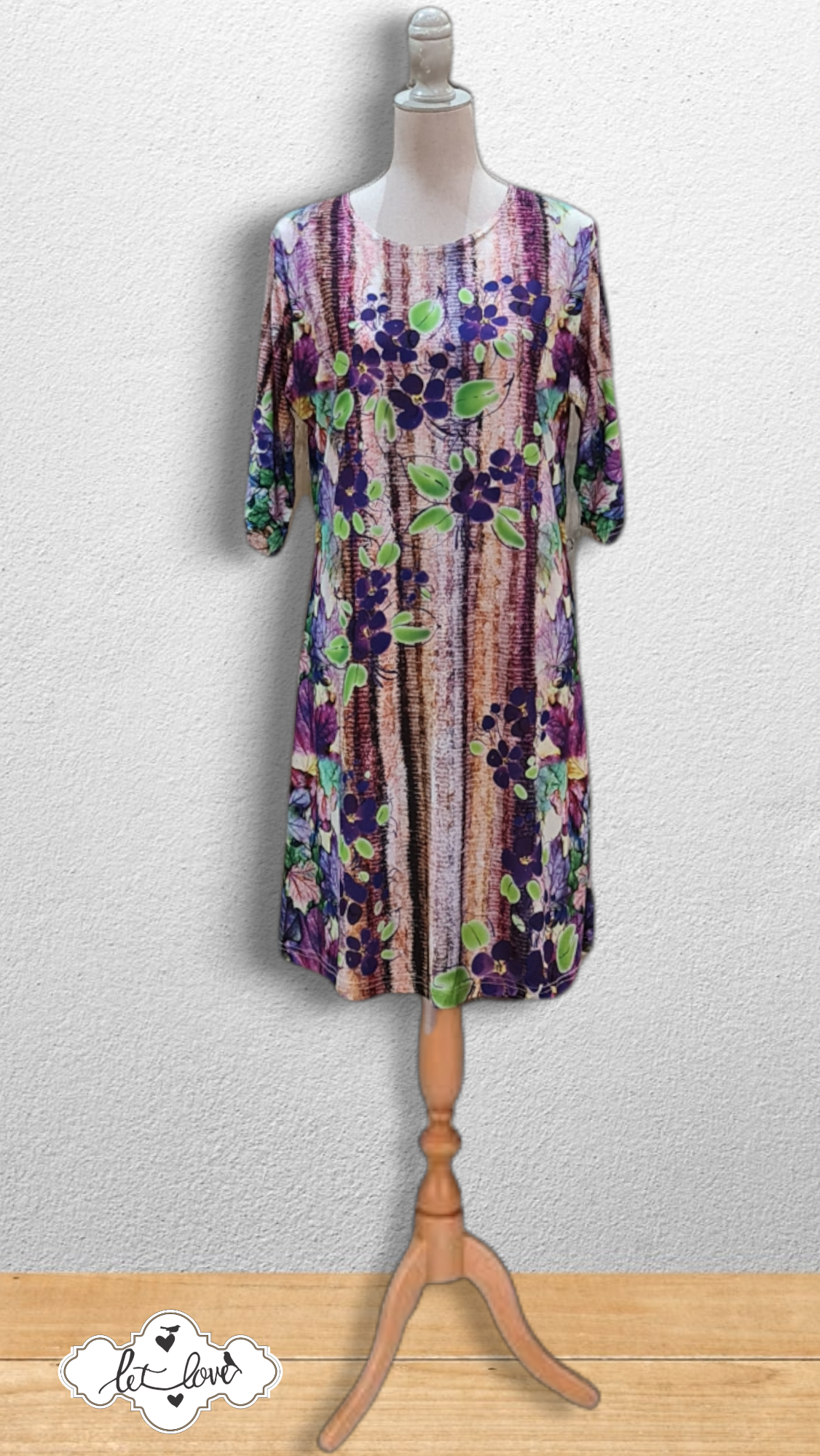 Dress with Sleeves - Let Love Clothing