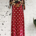 Ankle Length Dress with Sleeves - Let Love Clothing