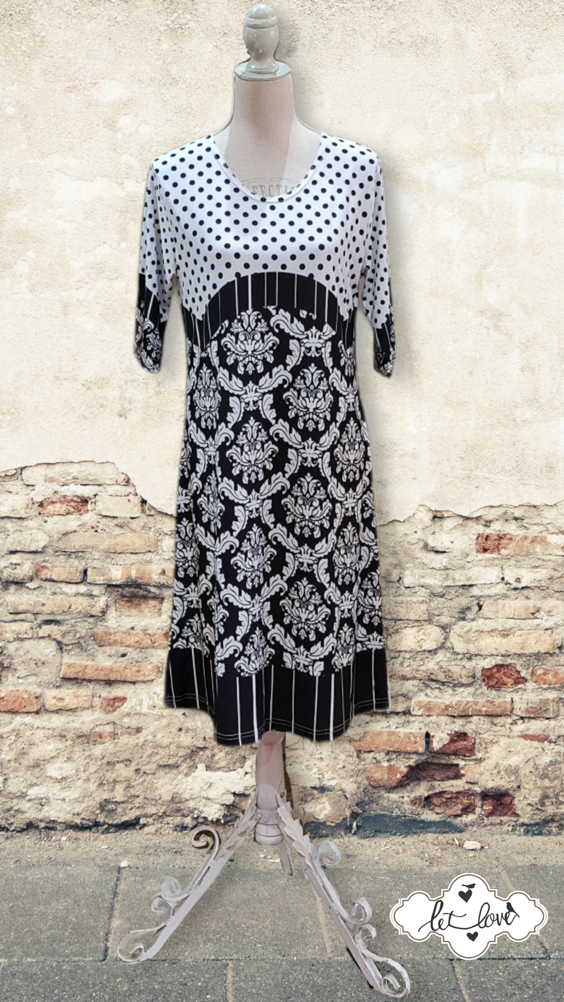 Dress with Sleeves - Let Love Clothing