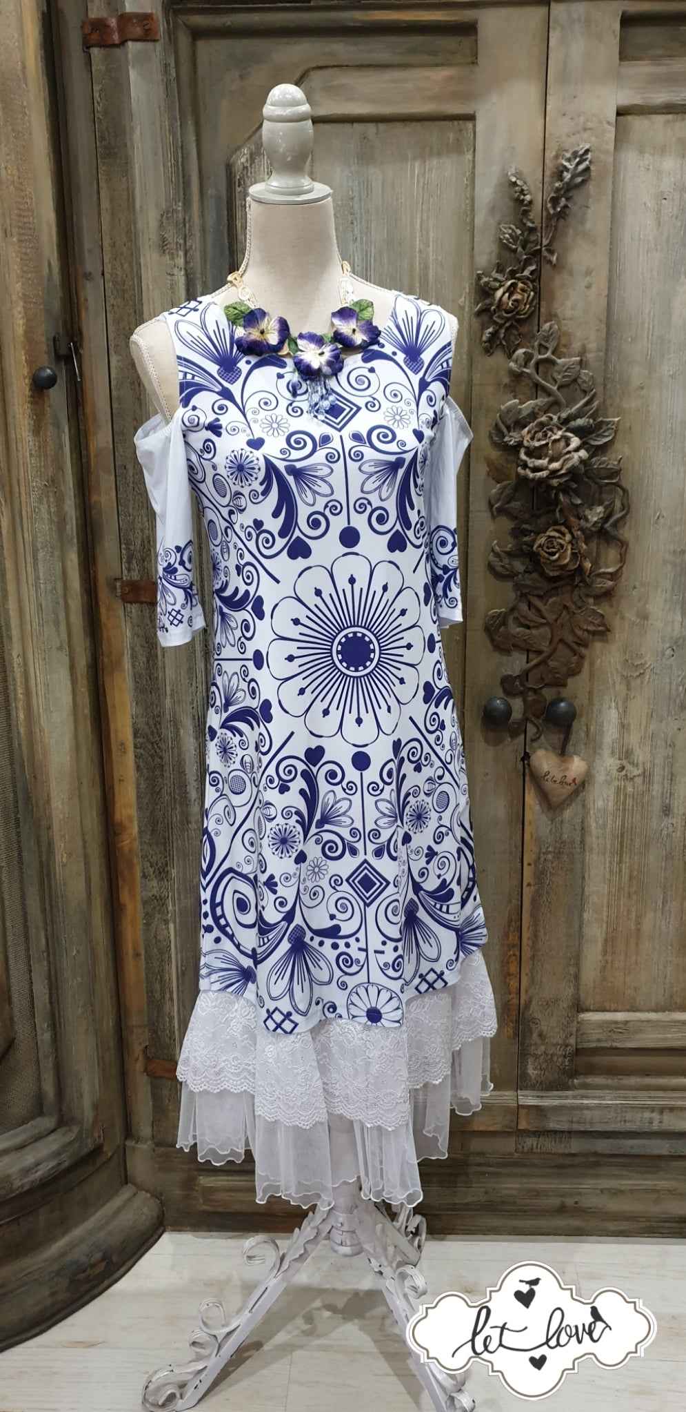 Cold Shoulder Dress - Let Love Clothing