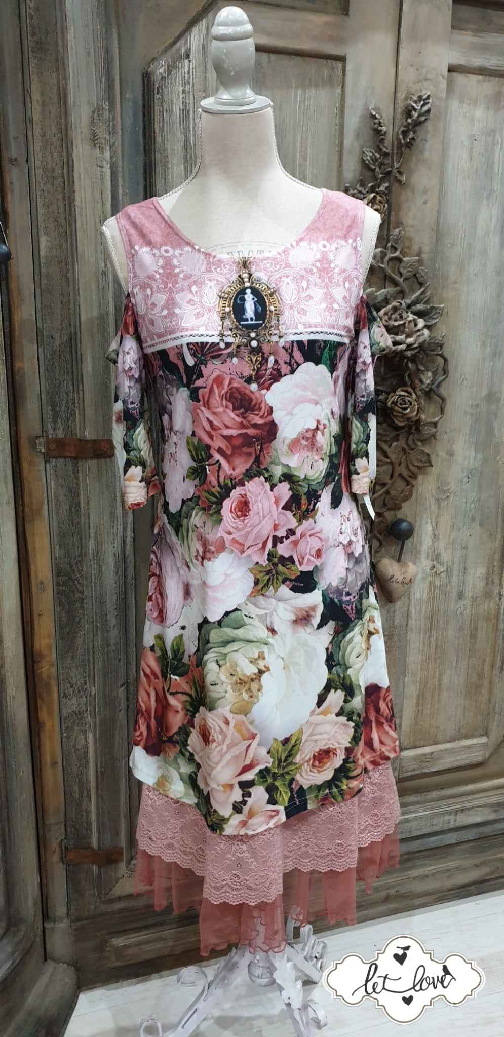 Cold Shoulder Dress - Let Love Clothing
