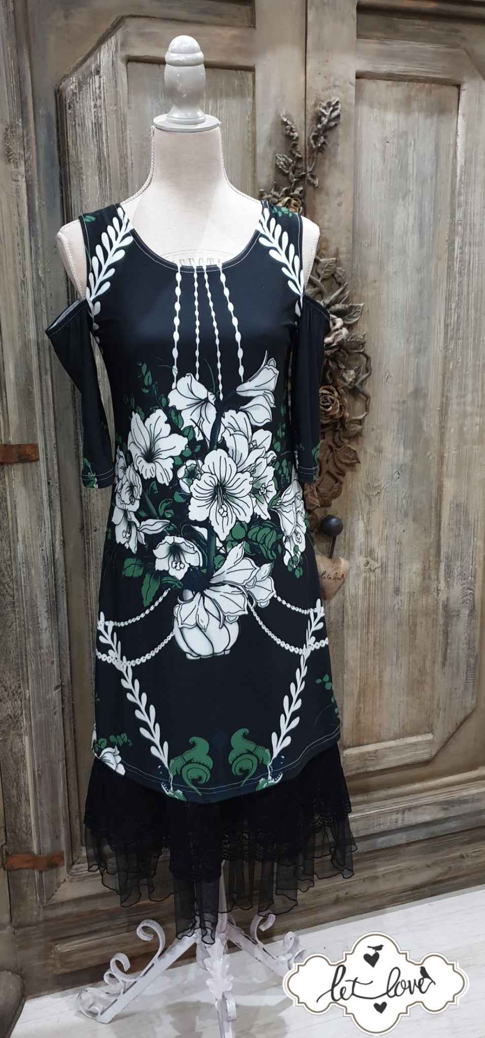 Cold Shoulder Dress - Let Love Clothing