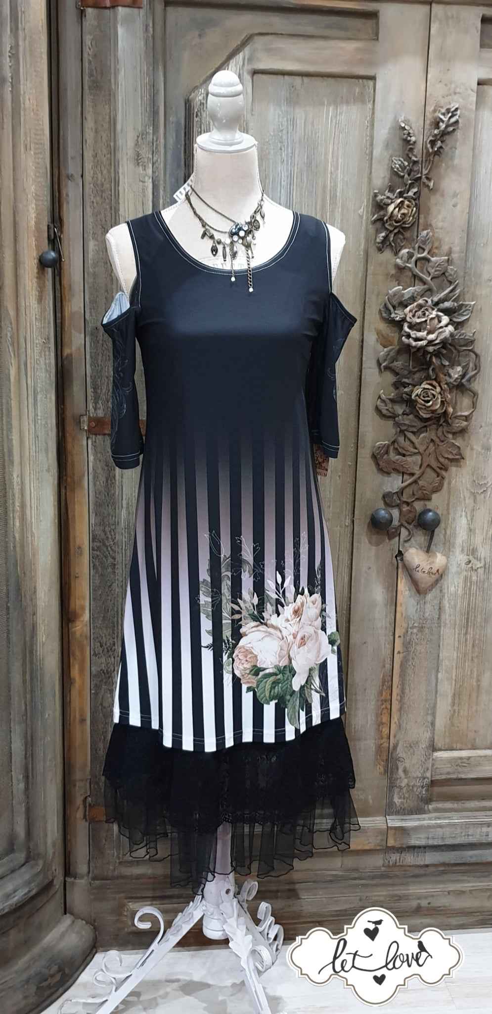 Cold Shoulder Dress - Let Love Clothing