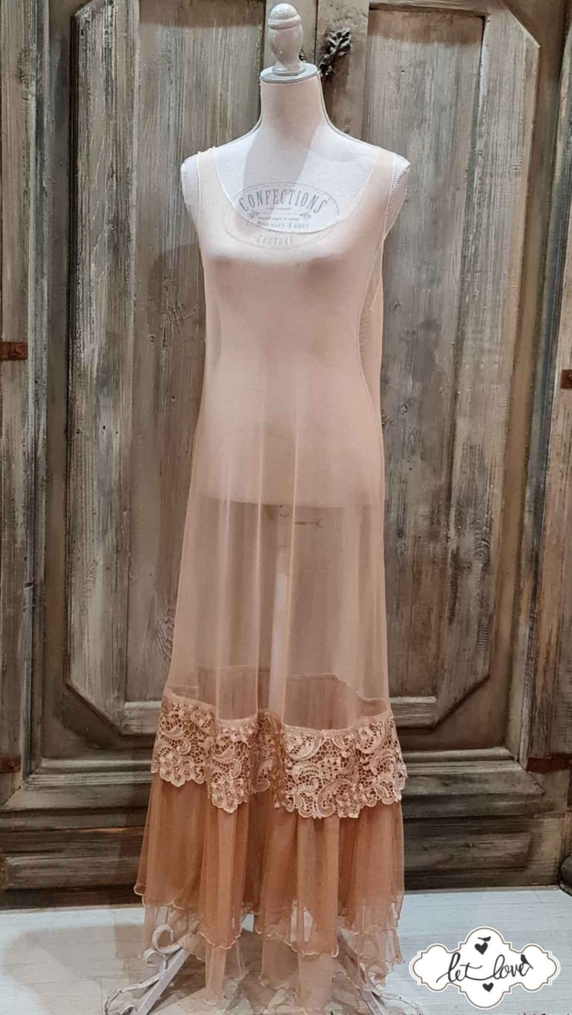 Petticoat 2 Frill Guipure Lace - Let Love Clothing