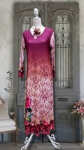 Ankle Length Dress with Sleeves - Let Love Clothing