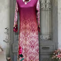 Ankle Length Dress with Sleeves - Let Love Clothing