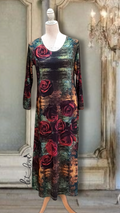 Ankle Length Dress with Sleeves - Let Love Clothing