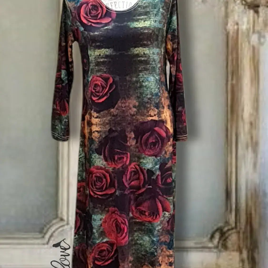 Ankle Length Dress with Sleeves - Let Love Clothing