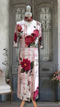 Ankle Length Dress with Sleeves - Let Love Clothing