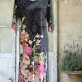 Ankle Length Dress with Sleeves - Let Love Clothing