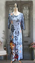 Ankle Length Dress with Sleeves - Let Love Clothing