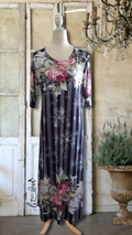 Ankle Length Dress with Sleeves