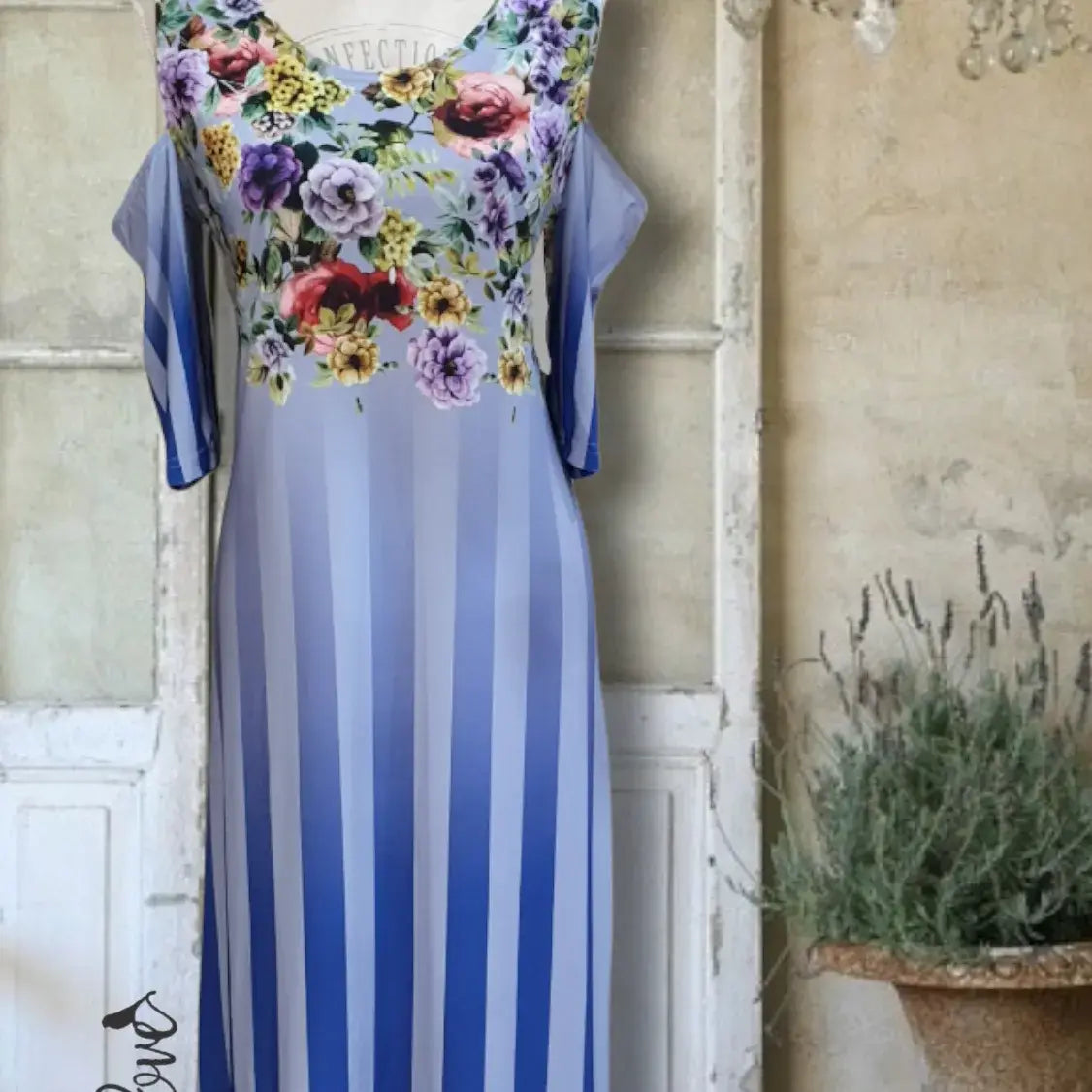 Ankle Length Dress with Sleeves - Let Love Clothing