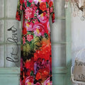 Ankle Length Dress with Sleeves - Let Love Clothing