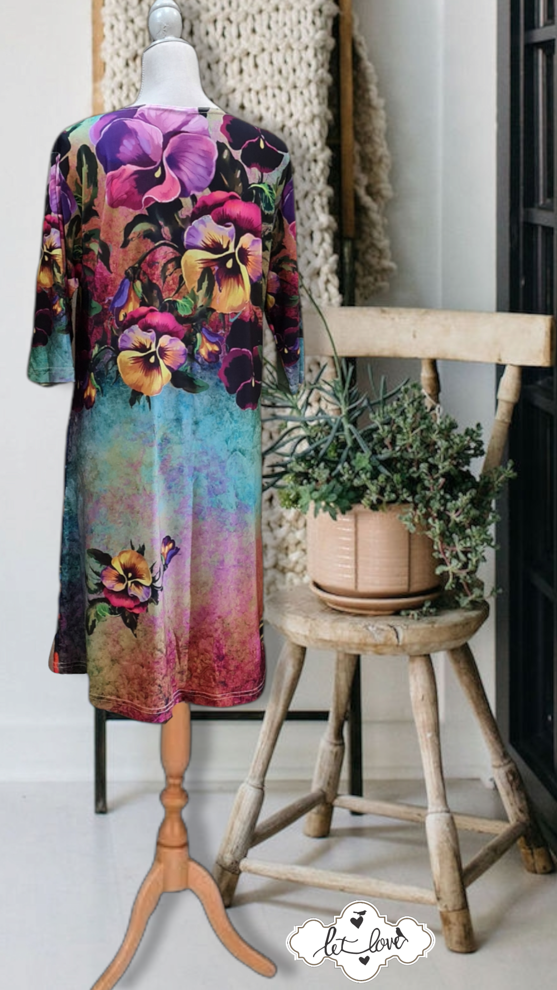 Dress with Sleeves - Let Love Clothing