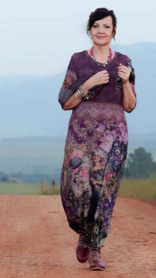 Ankle Length Dress with Sleeves - Let Love Clothing