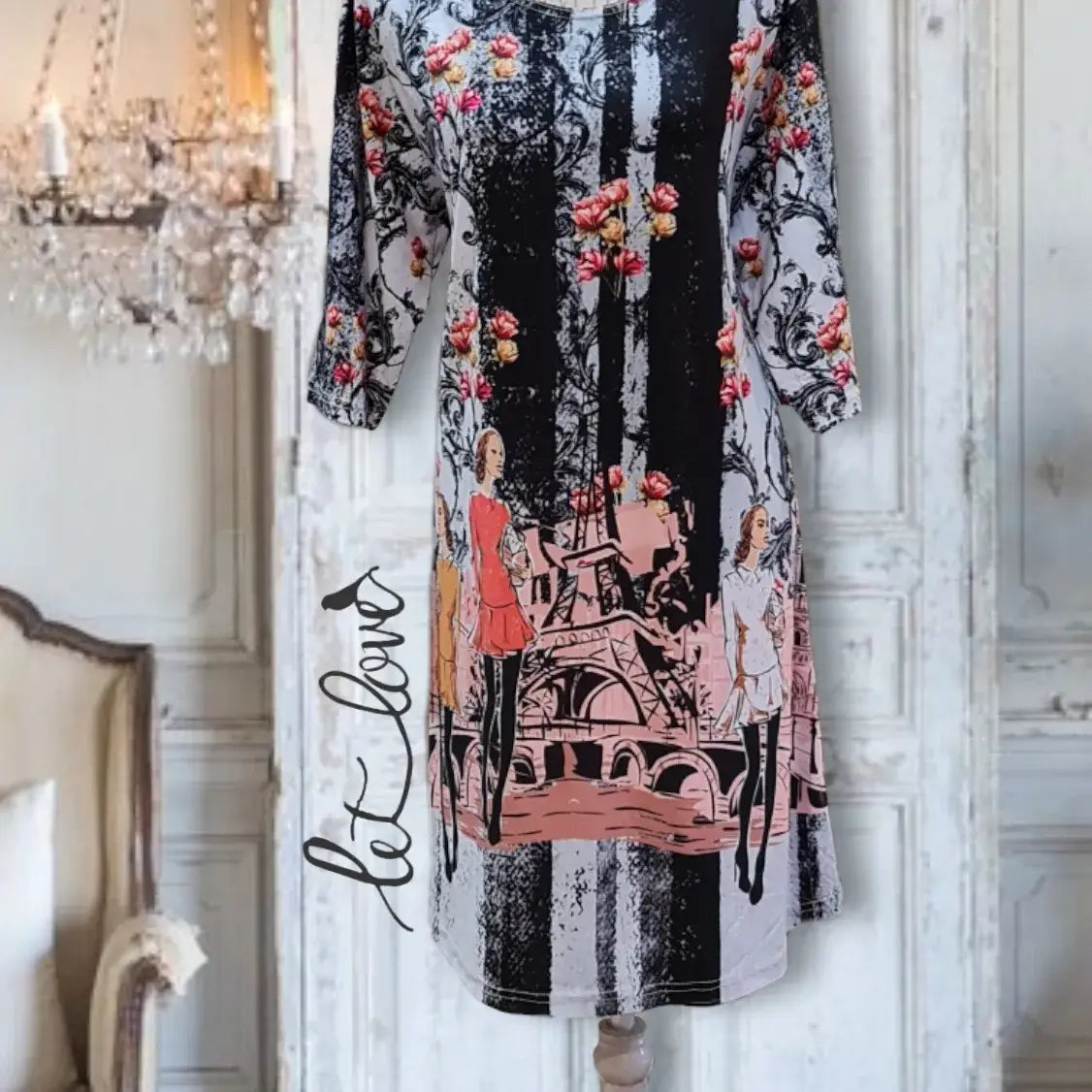 Dress with Sleeves - Let Love Clothing